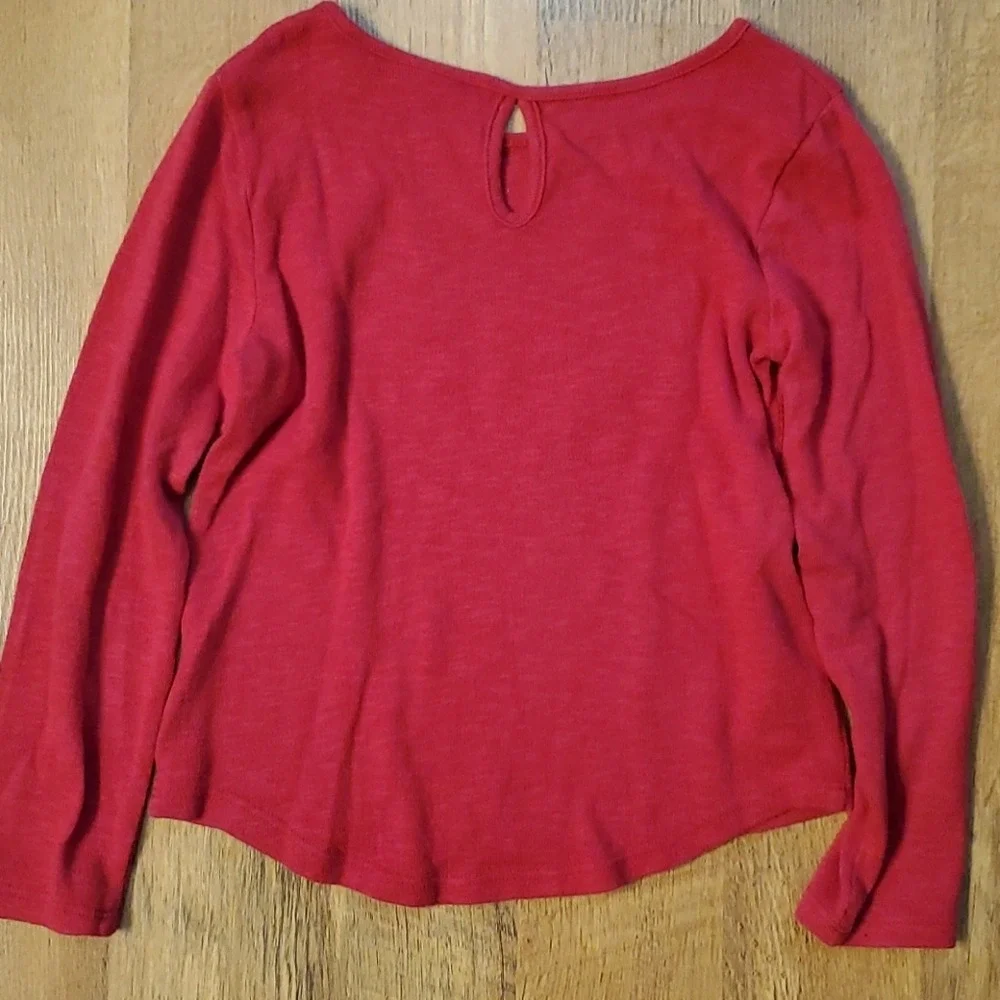 Children's Place Girls Long Sleeve Sequin Heart Love Shirt‎ Size 5-6